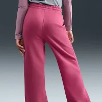 Nike Sportswear Club Fleece Girls' Wide-Leg Pants колір фіолетовий
