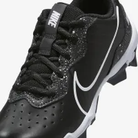 Nike Alpha Huarache 4 Keystone Little/Big дитячі бейсбольні бутси колір чорний