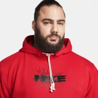 Nike Dri-FIT Standard Issue чоловічі Pullover баскетбольні Толстовка з капюшоном колір червоний