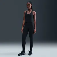 Nike Universa женская Medium-Support Padded Sports Bra Tank цвет черный