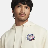 Nike Standard Issue чоловічі Dri-FIT French Terry Pullover баскетбольні Толстовка з капюшоном колір білий