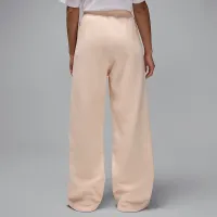 Nike Jordan Flight Fleece женская Open-Hem Pants цвет коричневый