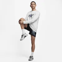 Nike чоловічі Dri-FIT Fleece Fitness Crew-Neck Top колір сірий