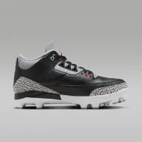 Nike Jordan 3 Retro MCS чоловічі бейсбольні бутси колір чорний