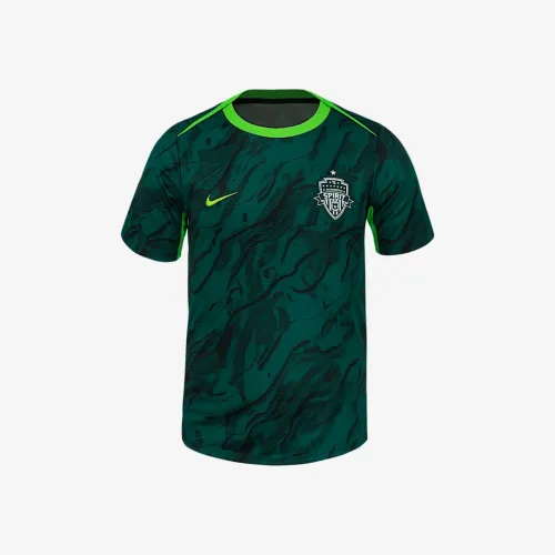 Washington Spirit 2025 чоловічі Nike NWSL Short-Sleeve Pre-Match Top колір чорний