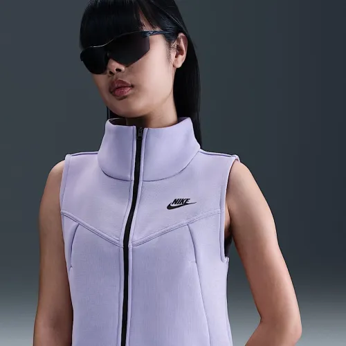 Nike Sportswear Tech Fleece женская Full-Zip Vest цвет фиолетовый