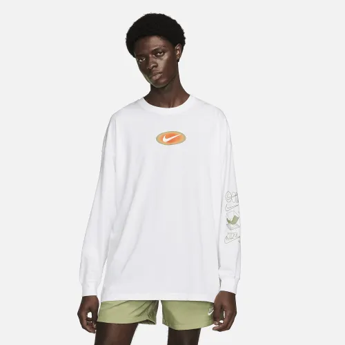 Nike Sportswear мужские Long-Sleeve футболка цвет белый