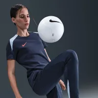 Nike Strike жіноча Dri-FIT Short-Sleeve Soccer Top блакитний
