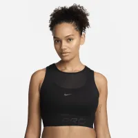 Nike Pro жіноча Mesh Tank Top колір чорний