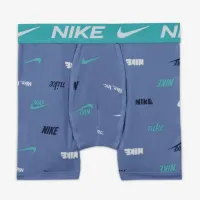 Nike Dri-FIT Micro Print Big детские трусы (3 пары) синий