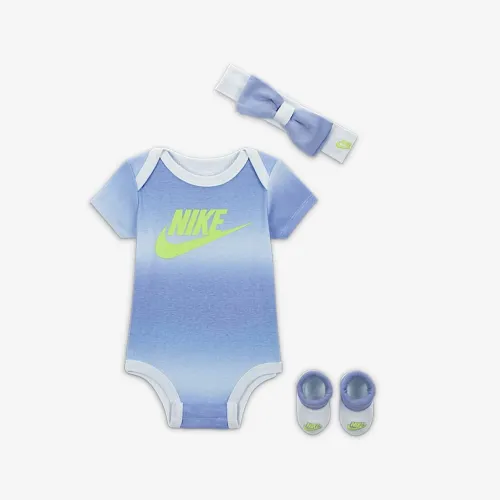 Nike Baby (3-6M) Ombre Stripe 3-Piece Box набор цвет фиолетовый
