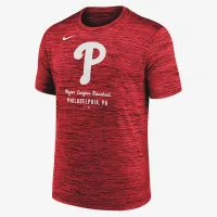 Philadelphia Phillies Velocity чоловічі Nike Dri-FIT MLB футболка колір червоний