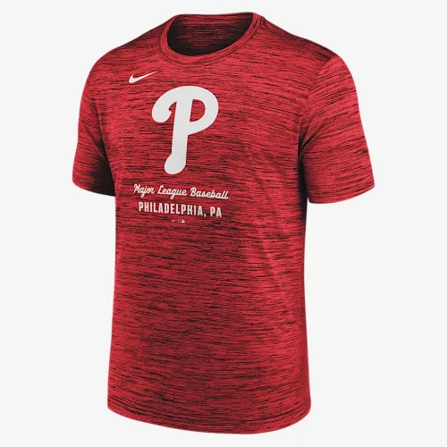 Philadelphia Phillies Velocity чоловічі Nike Dri-FIT MLB футболка колір червоний