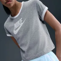 Nike Sportswear женская Short-Sleeve Ringer футболка цвет серый