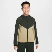 Nike Sportswear Tech Fleece Big дитячі Full-Zip Толстовка з капюшоном колір коричневий