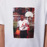 Nike Jordan Little дитячі MJ Photo футболка колір білий