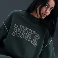 Nike Sportswear Phoenix Fleece женская Mock-Neck свитшот цвет зеленый