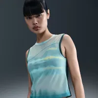 Nike женская Artist Collection Dri-FIT Printed Tank Top синий