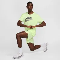 Nike Miler Run Energy мужские Dri-FIT Short-Sleeve Running Top Yellow