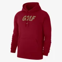 Nike Club мужские для гольфа Fleece Pullover Толстовка с капюшоном цвет красный