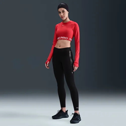 Nike Pro жіноча Mid-Rise Full-Length лосіни колір чорний