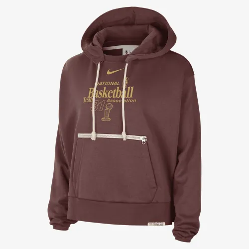 Team 31 Standard Issue женская Nike Dri-FIT NBA Pullover Толстовка с капюшоном цвет коричневый