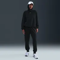 Nike Sportswear Phoenix Plush жіноча Cozy Fleece оверсайз Mock-Neck Top колір чорний