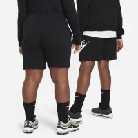 Nike Sportswear Club Fleece Big дитячі French Terry шорти (Extended Size) колір чорний