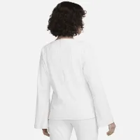 Nike Sportswear женская Ribbed Jersey Long-Sleeve Top цвет серый