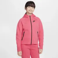Nike Sportswear Tech Fleece Big детские (Girls') Full-Zip Толстовка с капюшоном Pink