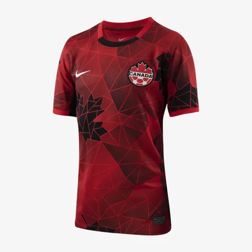 Canada 2023 Stadium Home Big детские Nike Dri-FIT Soccer Jersey цвет красный
