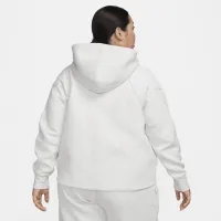 Nike Sportswear Tech Fleece Windrunner женская Full-Zip Толстовка с капюшоном (большие размеры) цвет серый