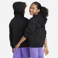 Nike Sportswear Club Fleece Big дитячі Full-Zip Толстовка з капюшоном колір чорний