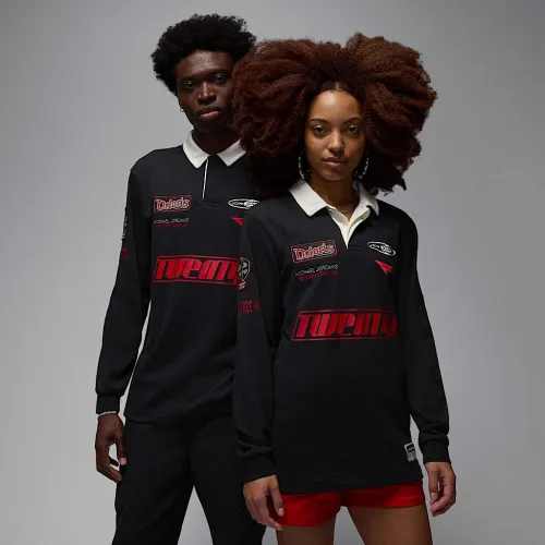 Nike Jordan Essentials мужские Long-Sleeve Rugby Top цвет черный