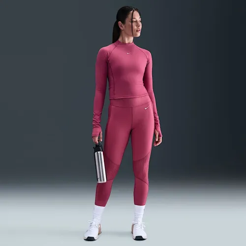 Nike Pro жіноча З високою талією лосіни колір фіолетовий