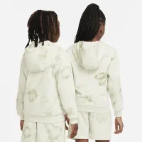Nike Sportswear Club Fleece Big детские Pullover Толстовка с капюшоном цвет зеленый