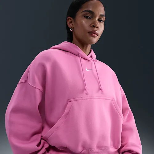 Nike Sportswear Phoenix Fleece жіноча Over-оверсайз Pullover Толстовка з капюшоном Pink