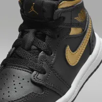 Nike Jordan 1 Mid Baby/Toddler Кросівки колір чорний