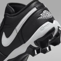 Nike Jordan 1 Low Little/Big дитячі Cleats колір чорний