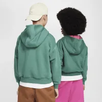Nike SB Icon Fleece EasyOn Big дитячі оверсайз Pullover Толстовка з капюшоном колір зелений