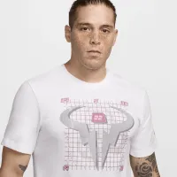 Nike Rafa мужские Dri-FIT Tennis футболка цвет белый