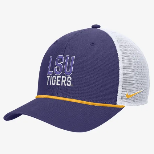 LSU Nike College Snapback Trucker Hat цвет фиолетовый