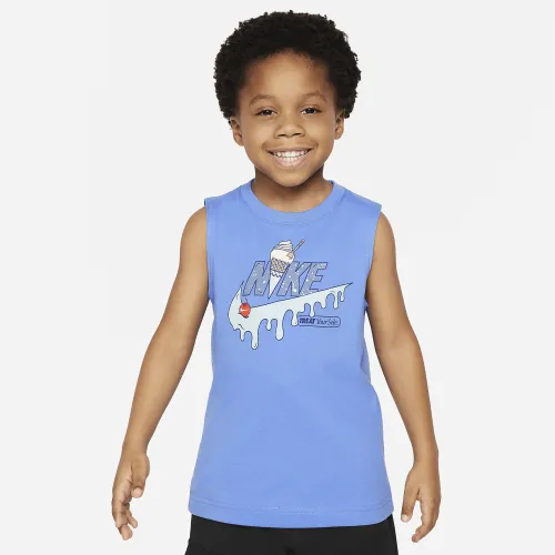 Nike Little дитячі Futura Cone Graphic Tank блакитний