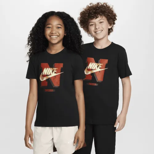 Nike Sportswear Big дитячі футболка колір чорний