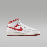 Nike Air Jordan 1 Mid SE Big дитячі Кросівки колір білий