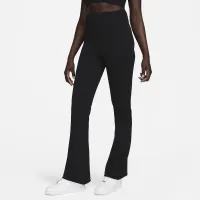 Nike Sportswear Chill Knit женская Tight С высокой Талией Sweater Flaцвет красный Pants цвет черный