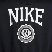 Nike Sportswear Club Big дитячі (Girls') French Terry Crew-Neck світшот колір чорний