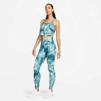 Nike Dri-FIT One женская Cropped Printed Tank Top синий