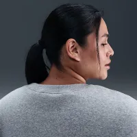 Nike Sportswear Phoenix Fleece женская оверсайз Crew-Neck свитшот (большие размеры) цвет серый