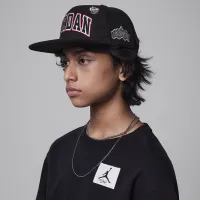 Nike Jordan Patch Pack Big детские Flat Brim Cap цвет черный